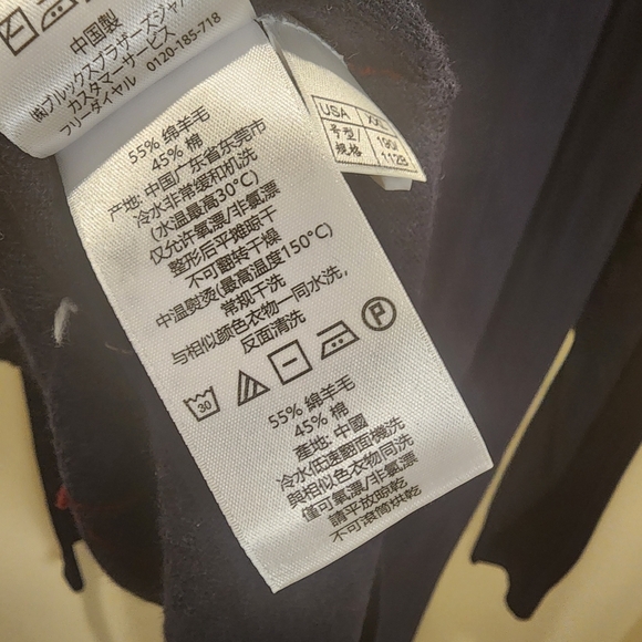 Brooks Brothers Vintage Men's Navy Blue Wool Blend quarter zip sweater size XXL - Picture 9 of 13